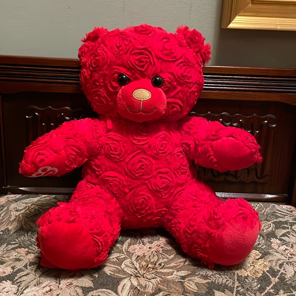 Red rose pattern Build-A-Bear